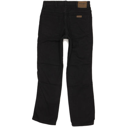 Wrangler Durable Quality Men Black Straight Regular Stretch Jeans W31 L30