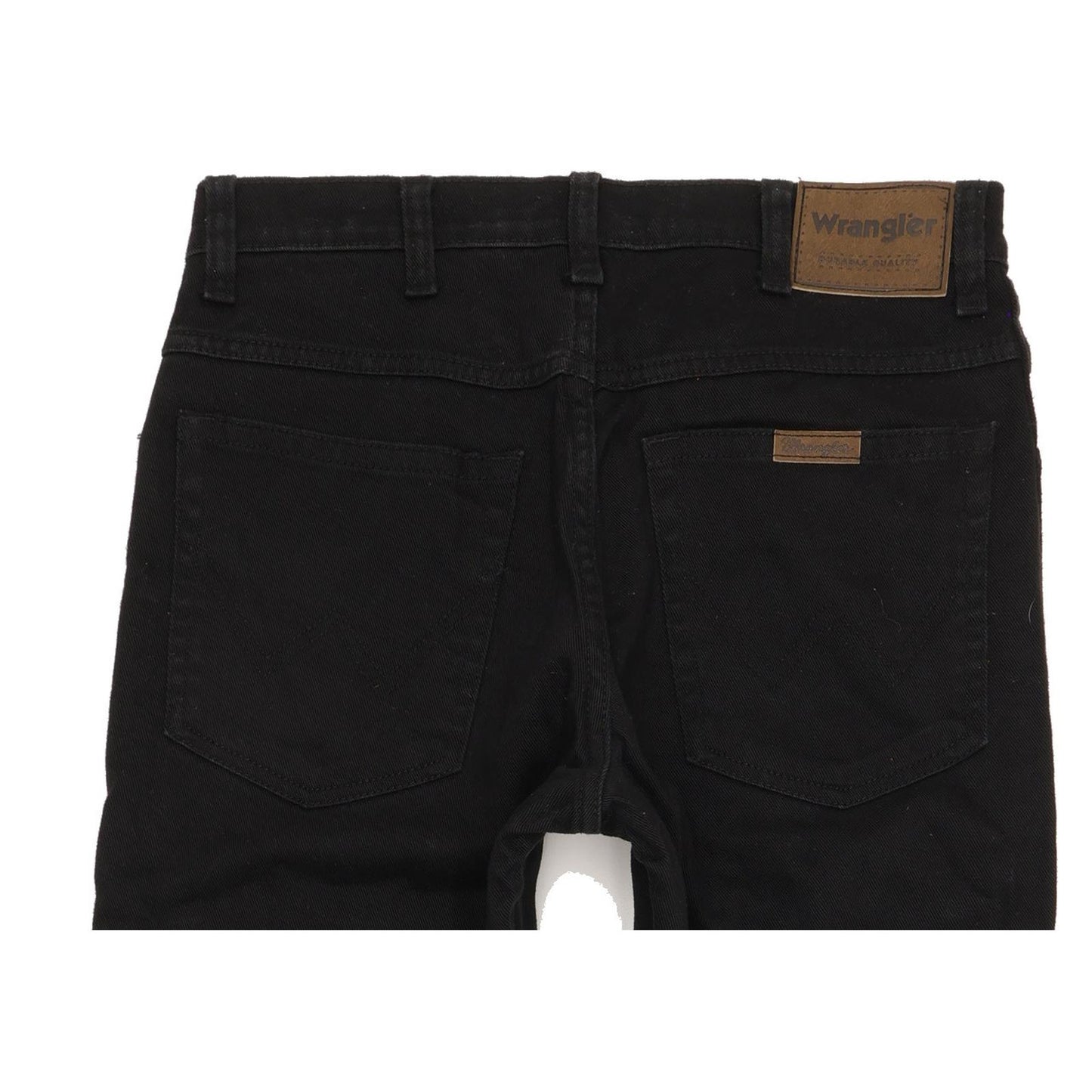 Wrangler Durable Quality Men Black Straight Regular Stretch Jeans W31 L30