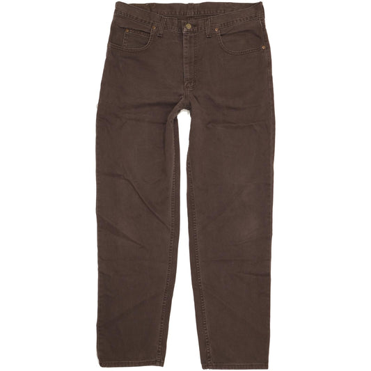 Lee Kansas Men Brown Straight Regular Jeans W38 L33