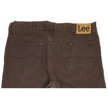 Lee Kansas Men Brown Straight Regular Jeans W38 L33