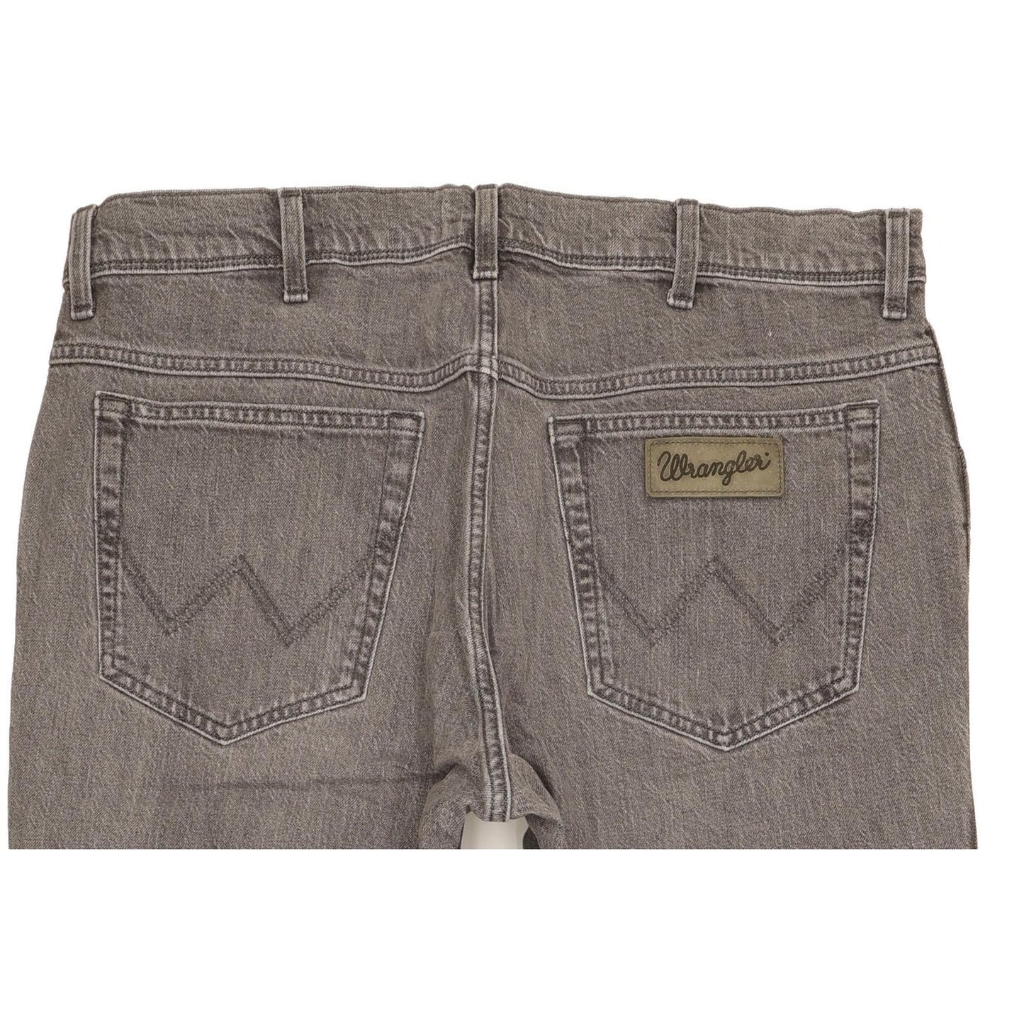 Wrangler Texas Men Grey Straight Regular Stretch Jeans W36 L32