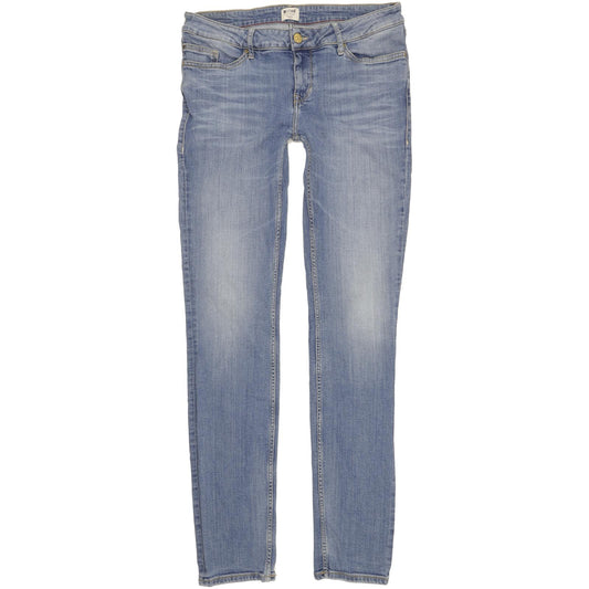 Mustang Jasmin Women Blue Straight Slim Stretch Jeans W32 L35