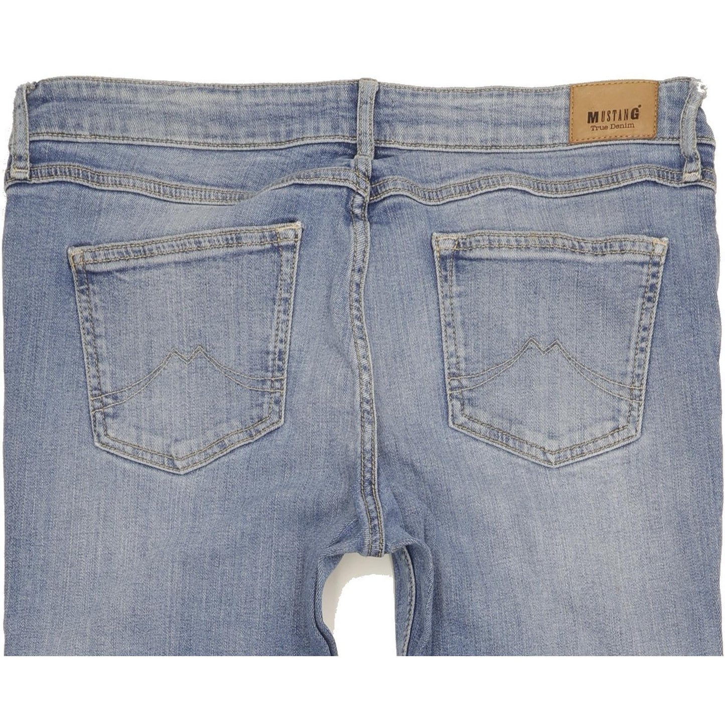 Mustang Jasmin Women Blue Straight Slim Stretch Jeans W32 L35