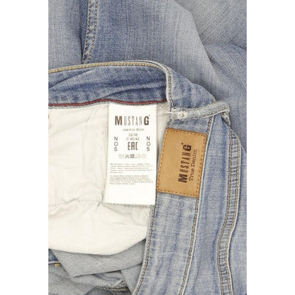 Mustang Jasmin Women Blue Straight Slim Stretch Jeans W32 L35
