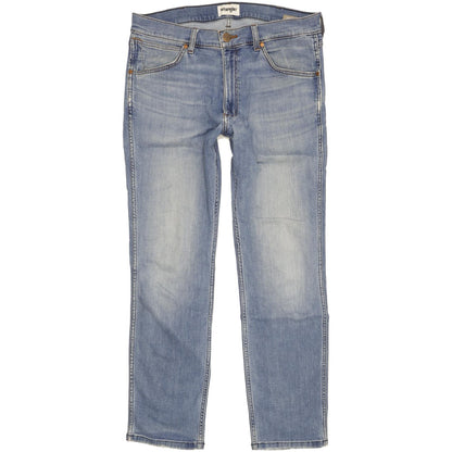 Wrangler Greensboro Men Blue Straight Regular Jeans W33 L30