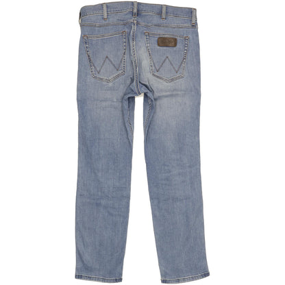 Wrangler Greensboro Men Blue Straight Regular Jeans W33 L30