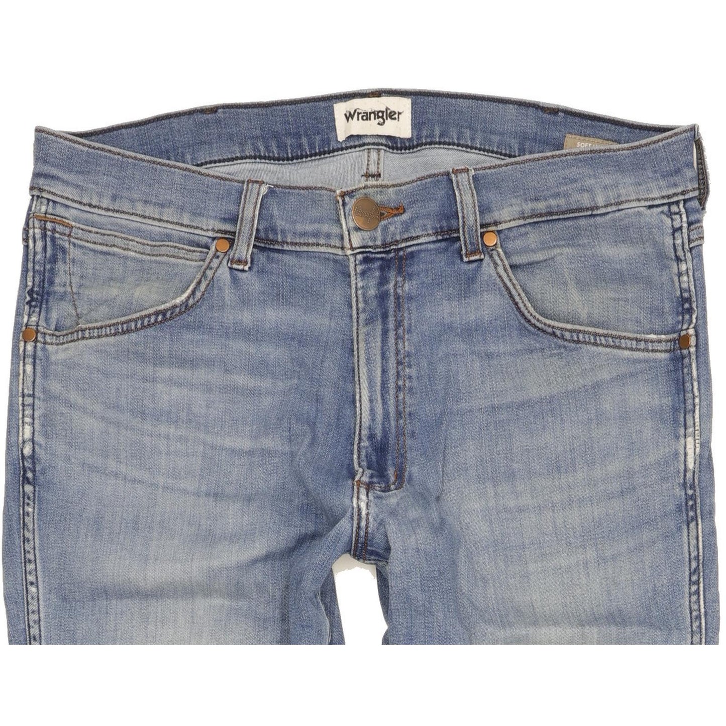 Wrangler Greensboro Men Blue Straight Regular Jeans W33 L30