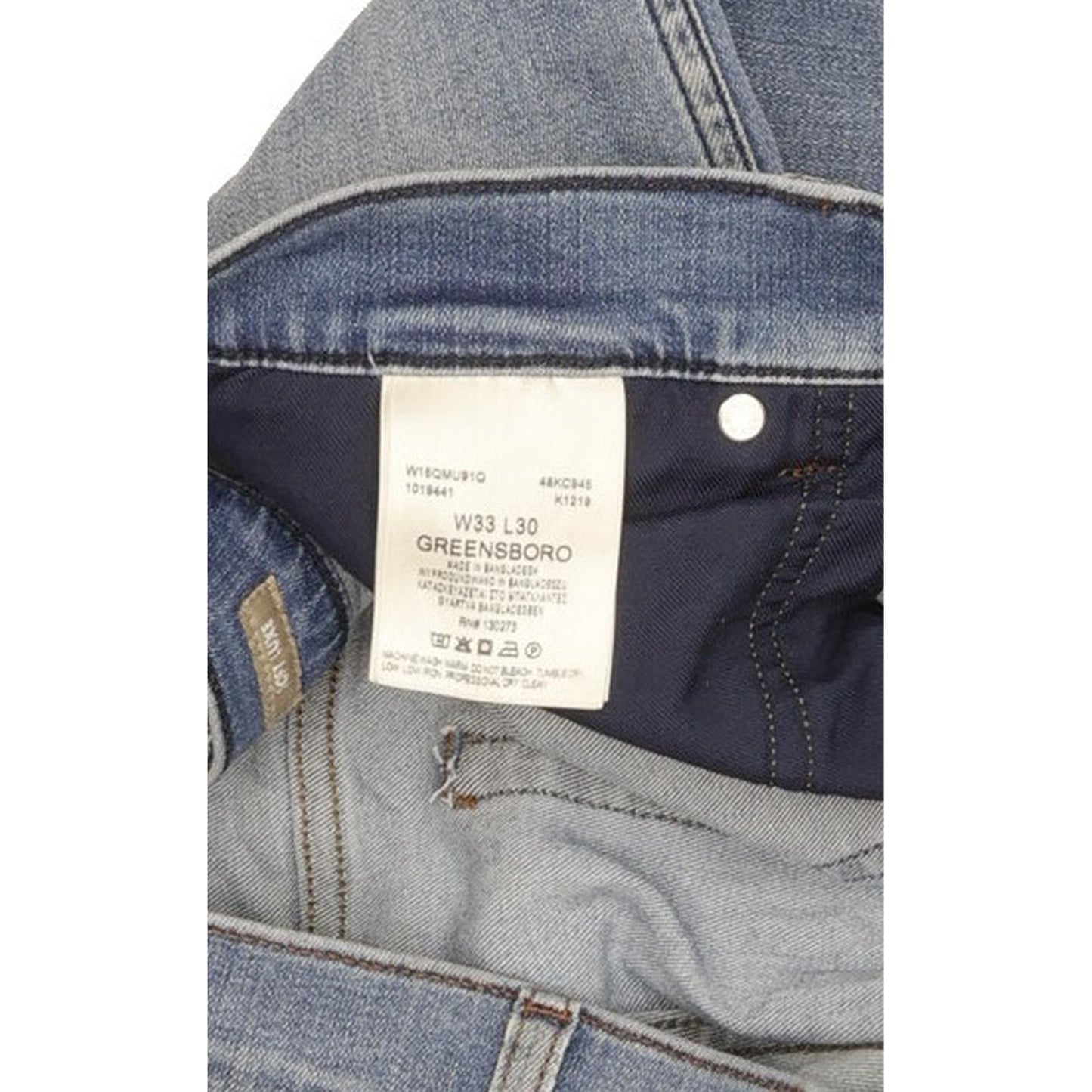 Wrangler Greensboro Men Blue Straight Regular Jeans W33 L30