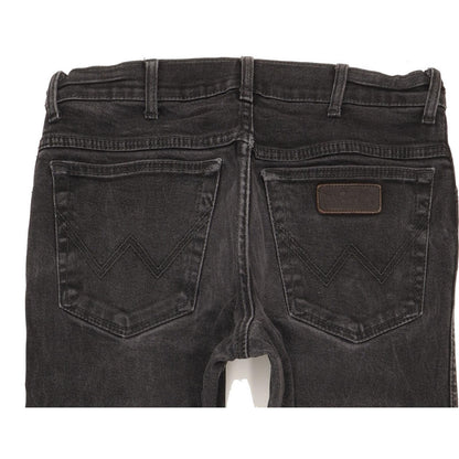 Wrangler Texas Men Black Straight Regular Stretch Jeans W33 L30