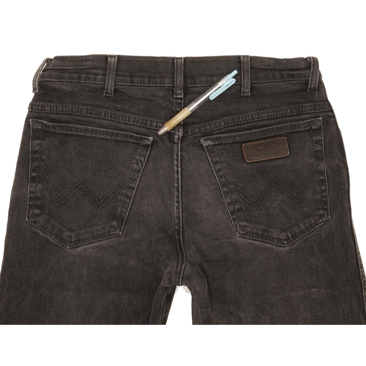 Wrangler Texas Men Black Straight Regular Stretch Jeans W33 L30