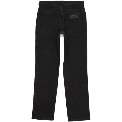 Wrangler Texas Men Black Straight Regular Stretch Jeans W33 L32