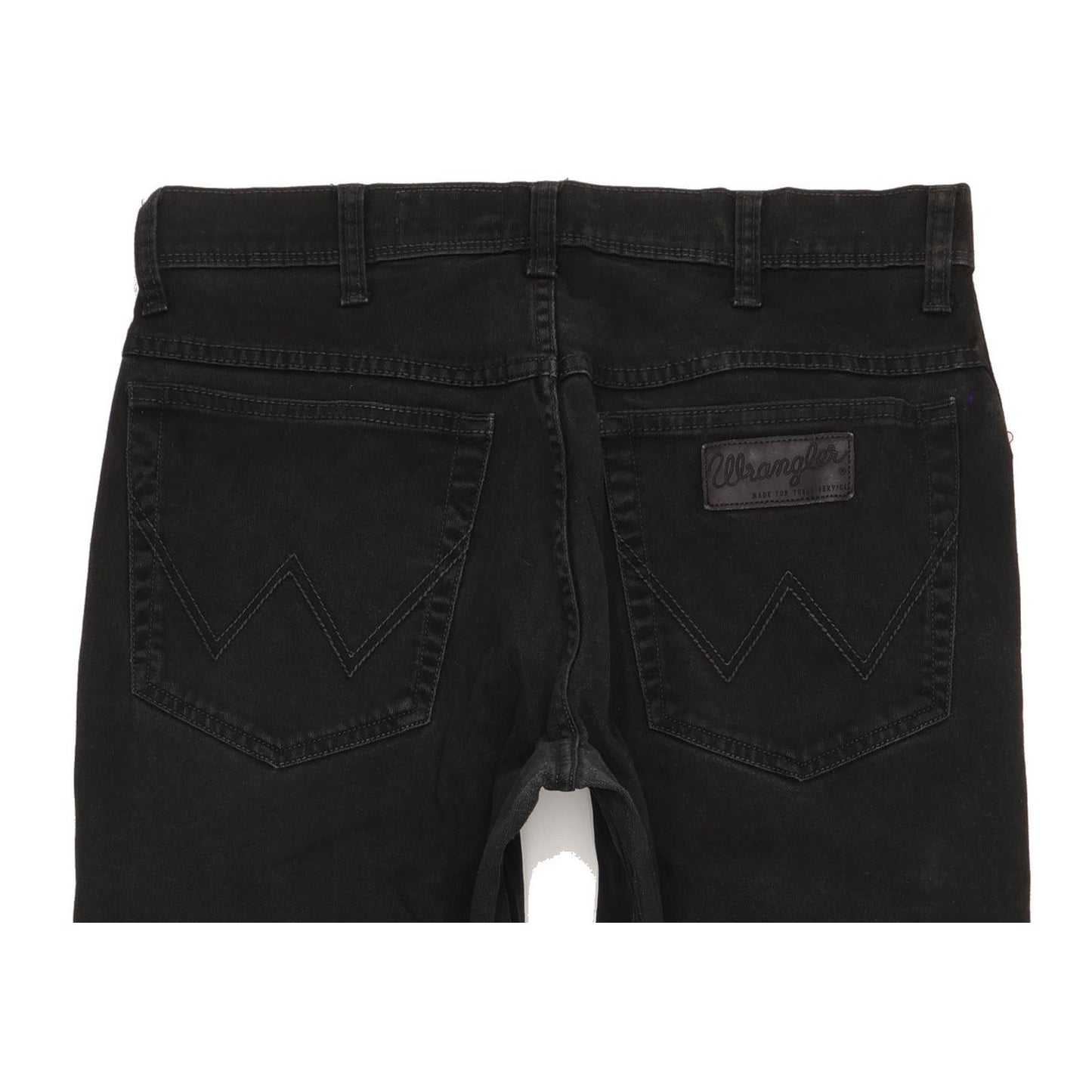 Wrangler Texas Men Black Straight Regular Stretch Jeans W33 L32