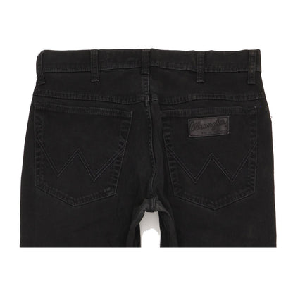 Wrangler Texas Men Black Straight Regular Stretch Jeans W33 L32