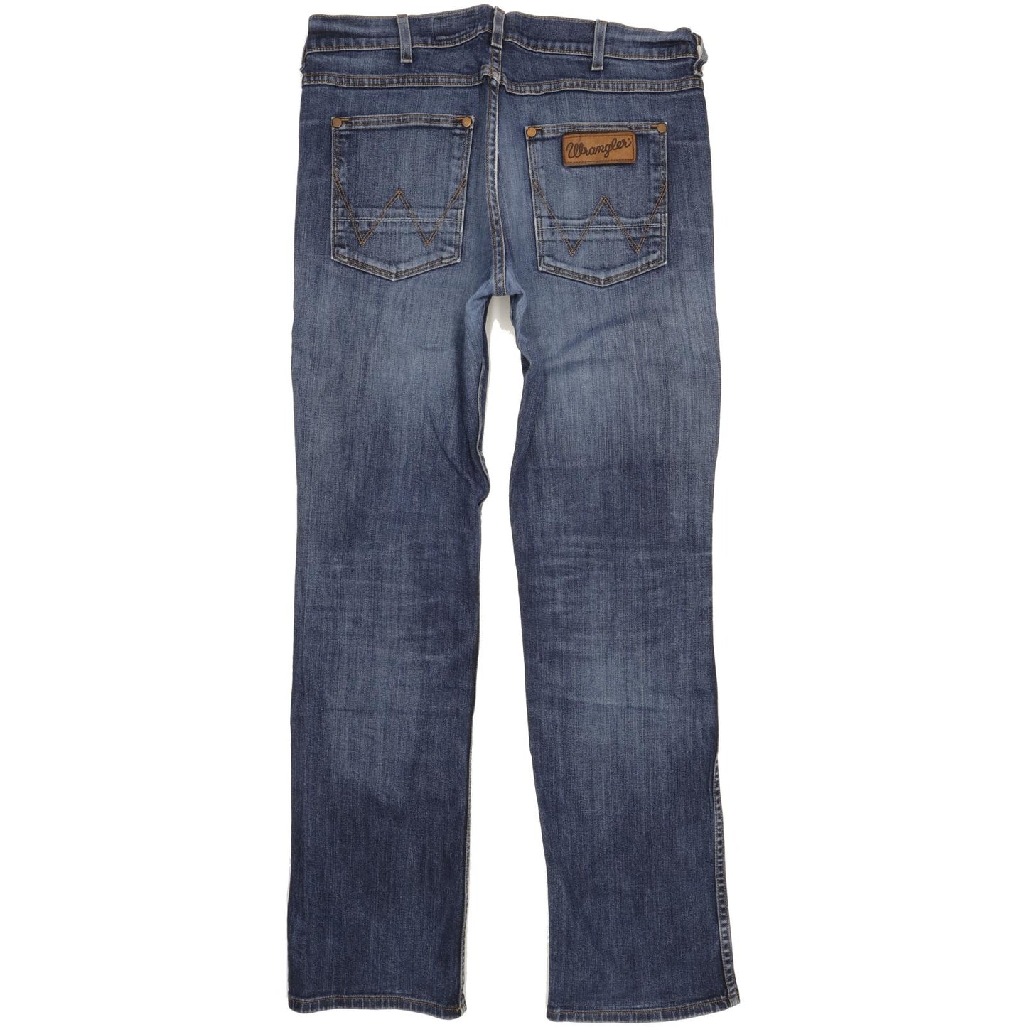 Wrangler Ace Men Blue Straight Regular Stretch Jeans W34 L33