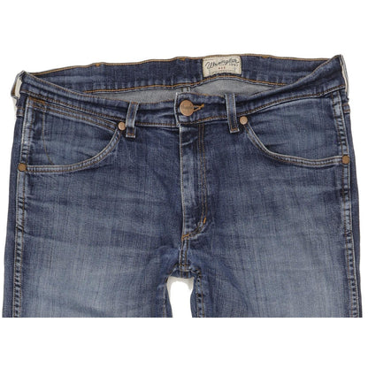 Wrangler Ace Men Blue Straight Regular Stretch Jeans W34 L33