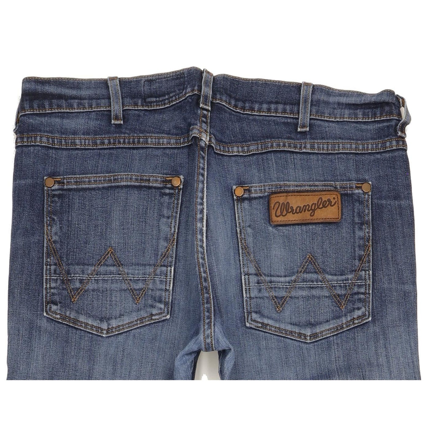 Wrangler Ace Men Blue Straight Regular Stretch Jeans W34 L33
