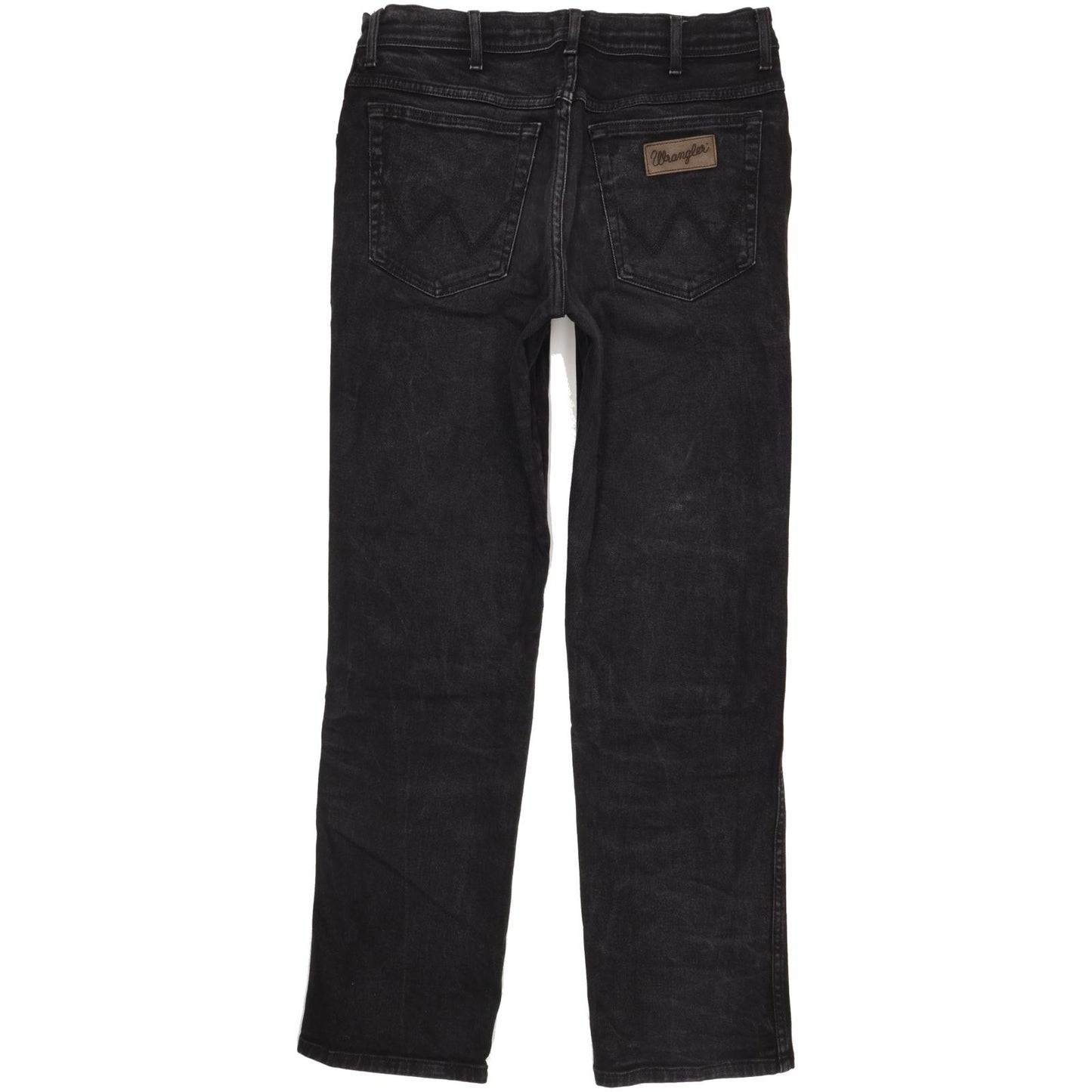 Wrangler Texas Men Black Straight Regular Stretch Jeans W34 L32