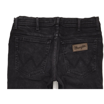 Wrangler Texas Men Black Straight Regular Stretch Jeans W34 L32