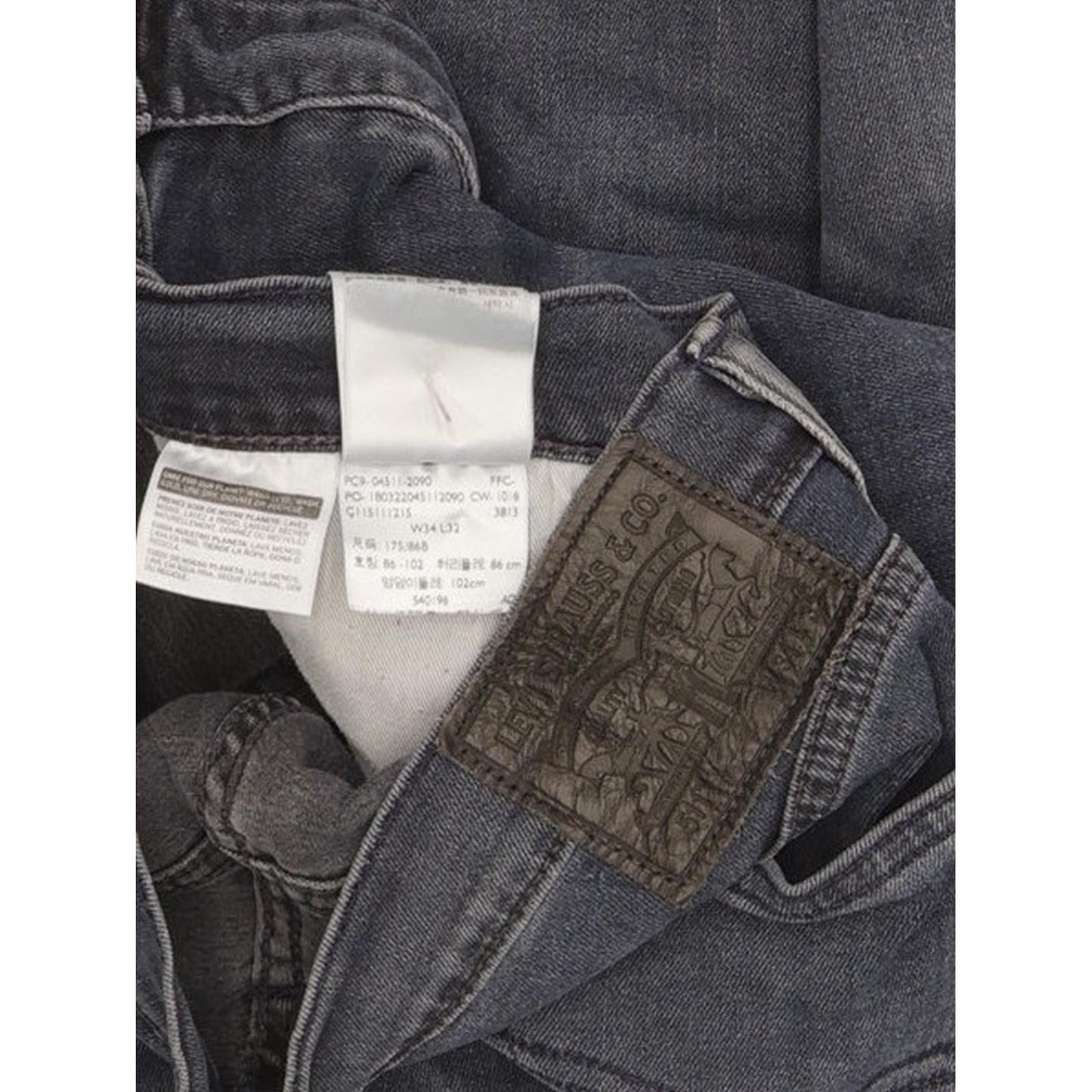 Levi's 511 Men Blue Straight Slim Stretch Jeans W34 L32