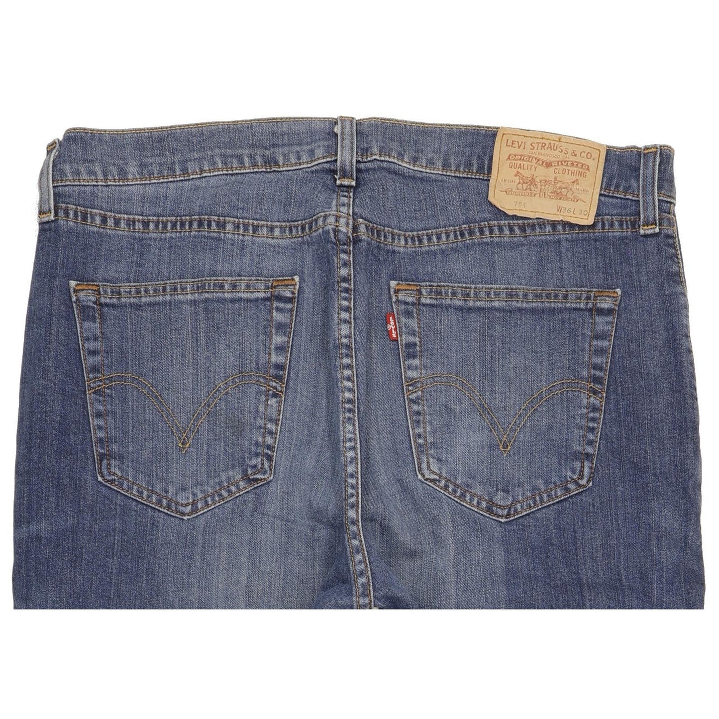 Levi's 751 Men Blue Straight Regular Stretch Jeans W36 L30