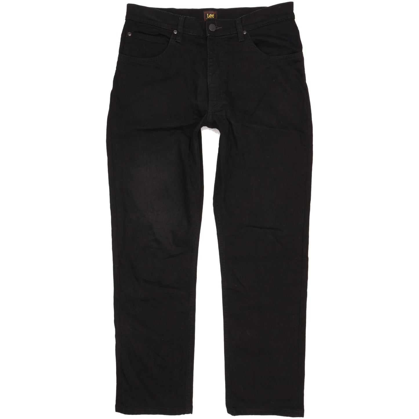 Lee Brooklyn Men Black Straight Regular Stretch Jeans W34 L30