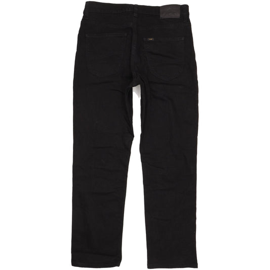 Lee Brooklyn Men Black Straight Regular Stretch Jeans W34 L30