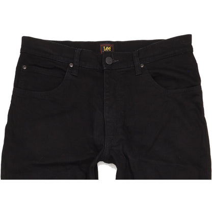 Lee Brooklyn Men Black Straight Regular Stretch Jeans W34 L30