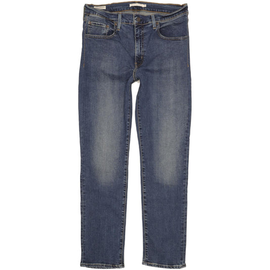 Levi's 724 Blue Straight Slim Stretch Jeans High Waisted W32 L30