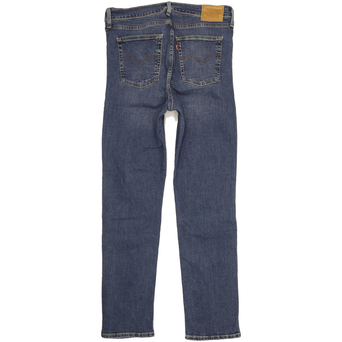 Levi's 724 Blue Straight Slim Stretch Jeans High Waisted W32 L30