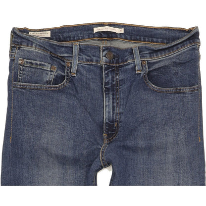 Levi's 724 Blue Straight Slim Stretch Jeans High Waisted W32 L30