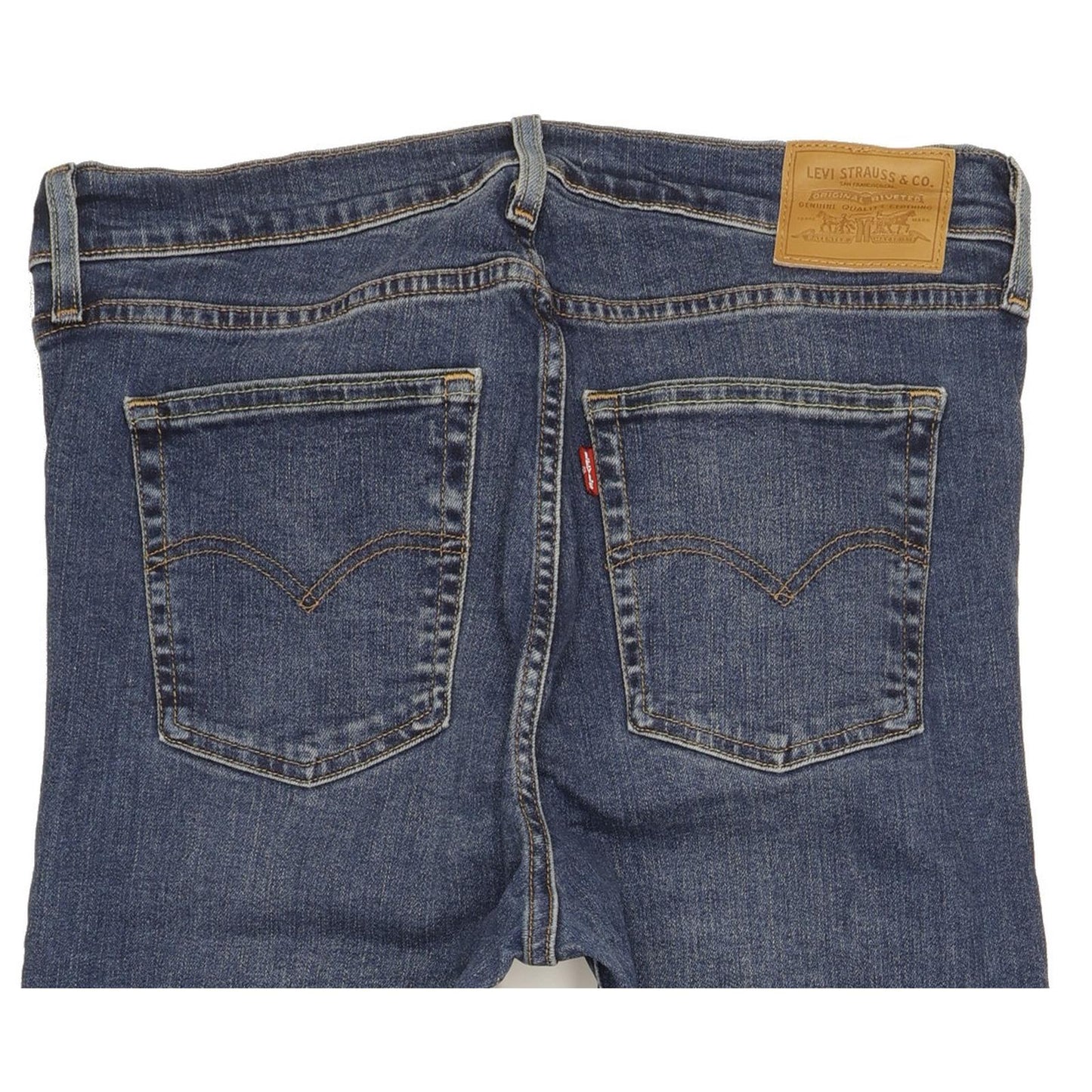 Levi's 724 Blue Straight Slim Stretch Jeans High Waisted W32 L30