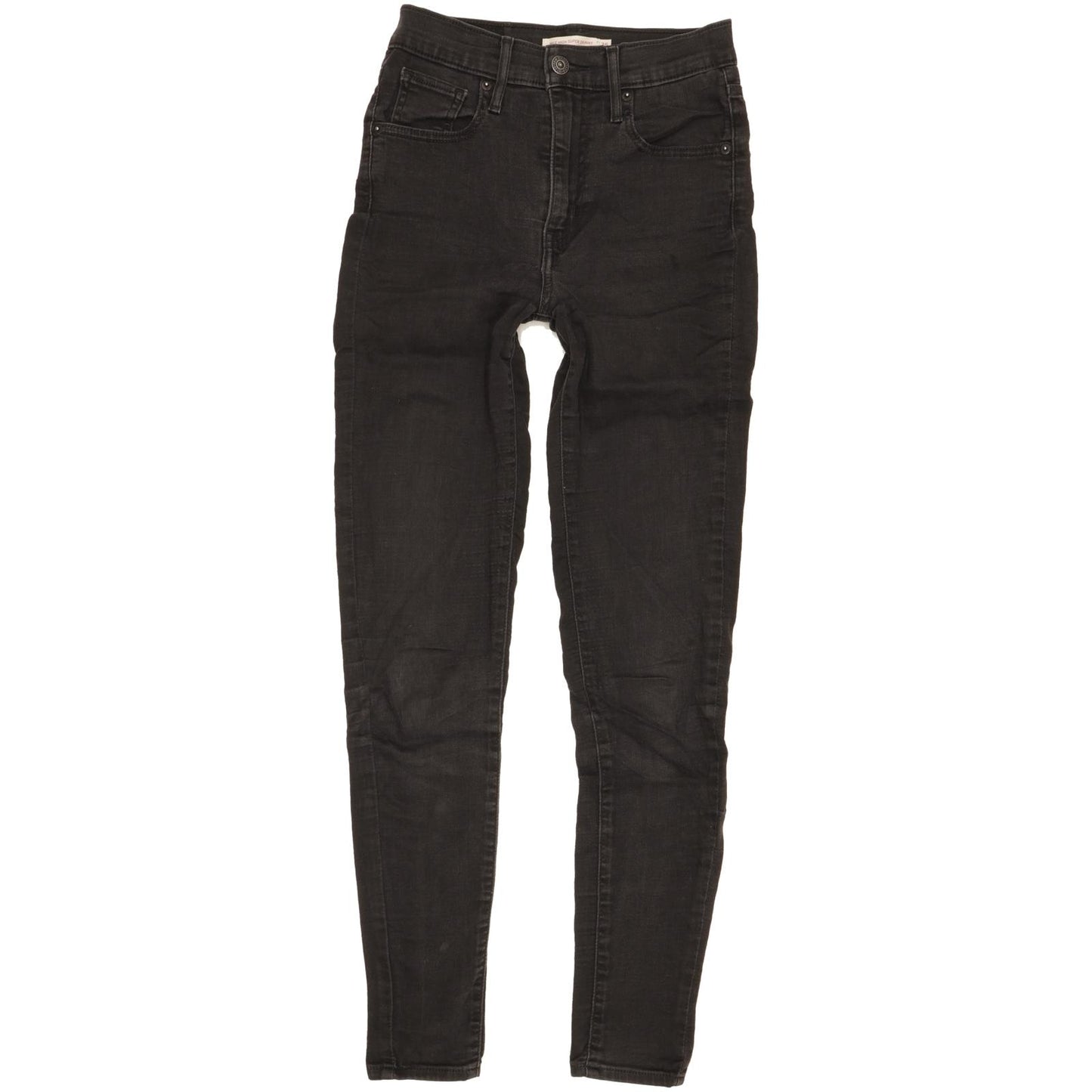 Levi's Mile Women Black Skinny Slim Stretch Jeans W25 L30