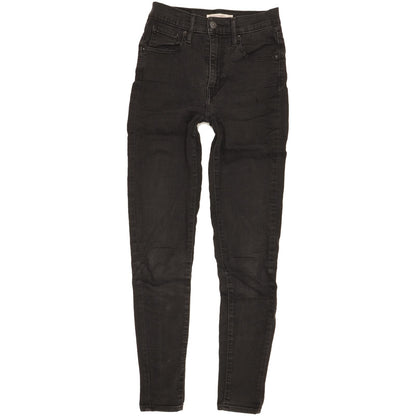 Levi's Mile Women Black Skinny Slim Stretch Jeans W25 L30