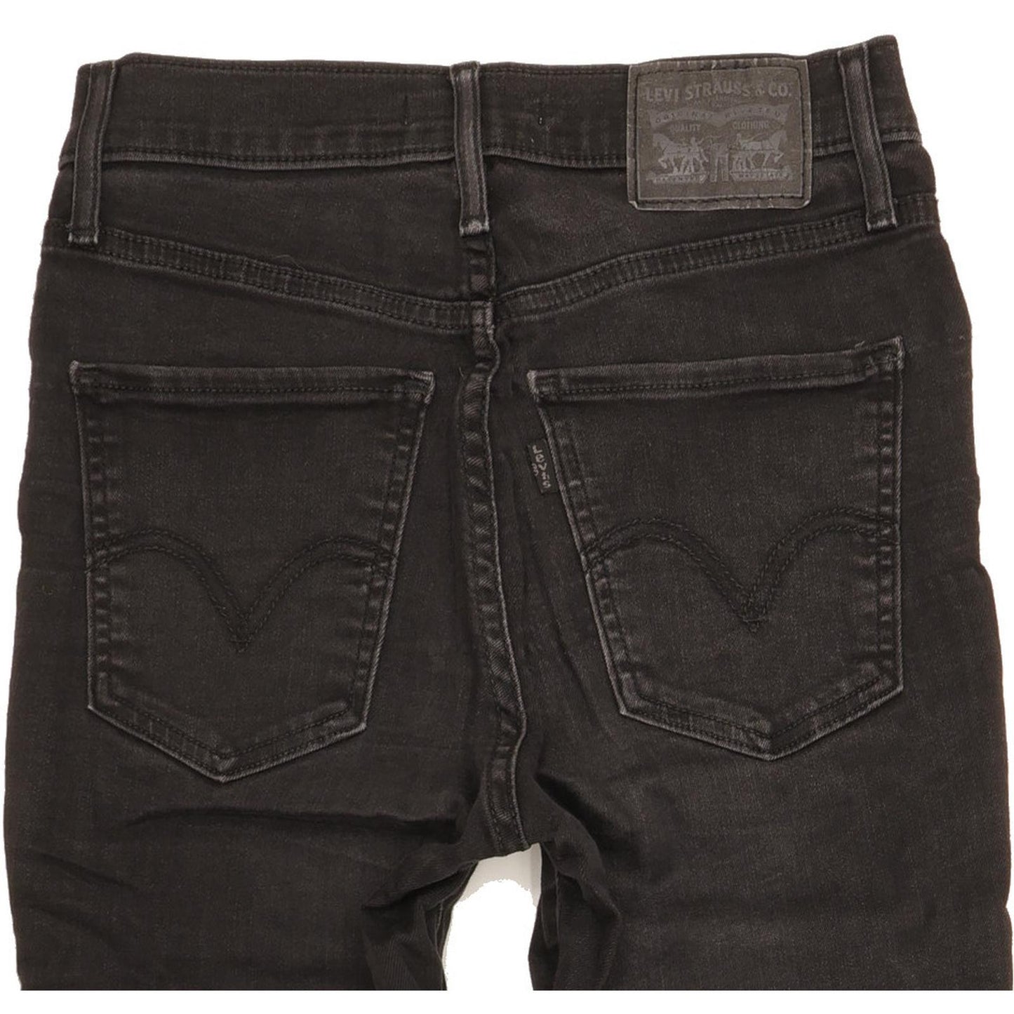 Levi's Mile Women Black Skinny Slim Stretch Jeans W25 L30