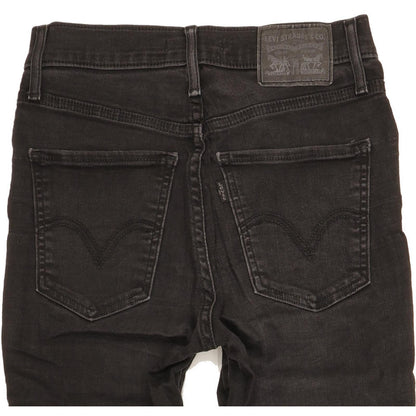 Levi's Mile Women Black Skinny Slim Stretch Jeans W25 L30