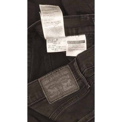 Levi's Mile Women Black Skinny Slim Stretch Jeans W25 L30