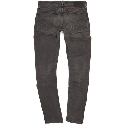 G-Star 3301 Men Charcoal Tapered Regular Stretch Jeans W34 L37