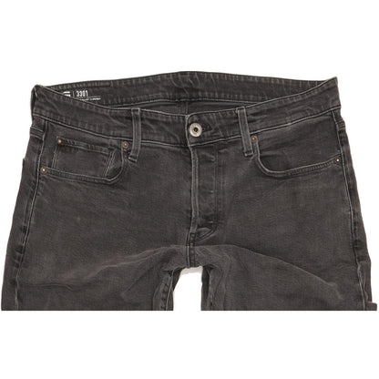 G-Star 3301 Men Charcoal Tapered Regular Stretch Jeans W34 L37