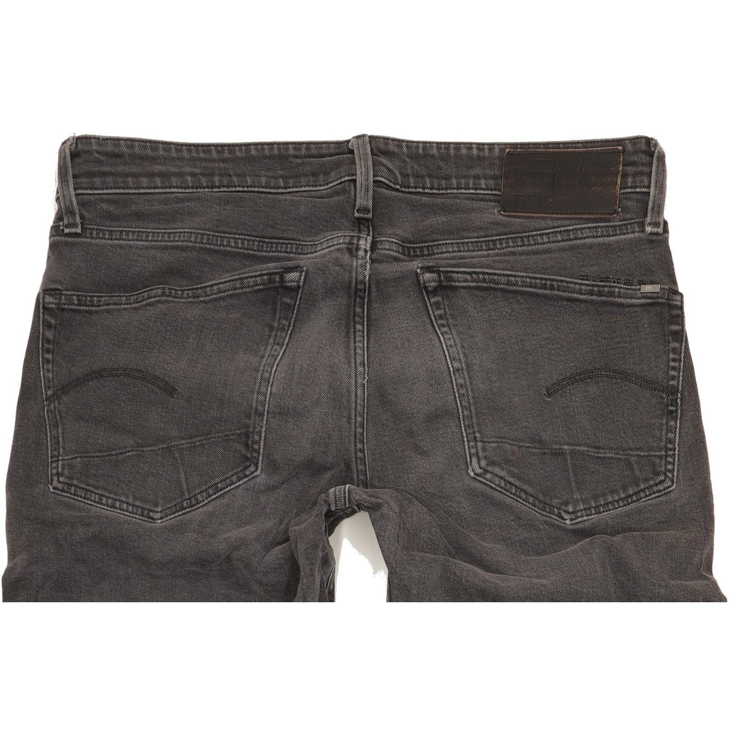 G-Star 3301 Men Charcoal Tapered Regular Stretch Jeans W34 L37