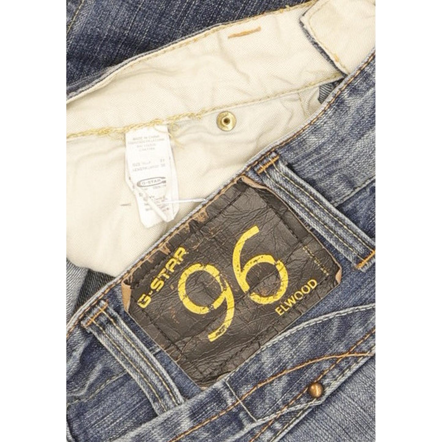 G-Star Elwood Heritage Men Blue Straight Loose Jeans W31 L36