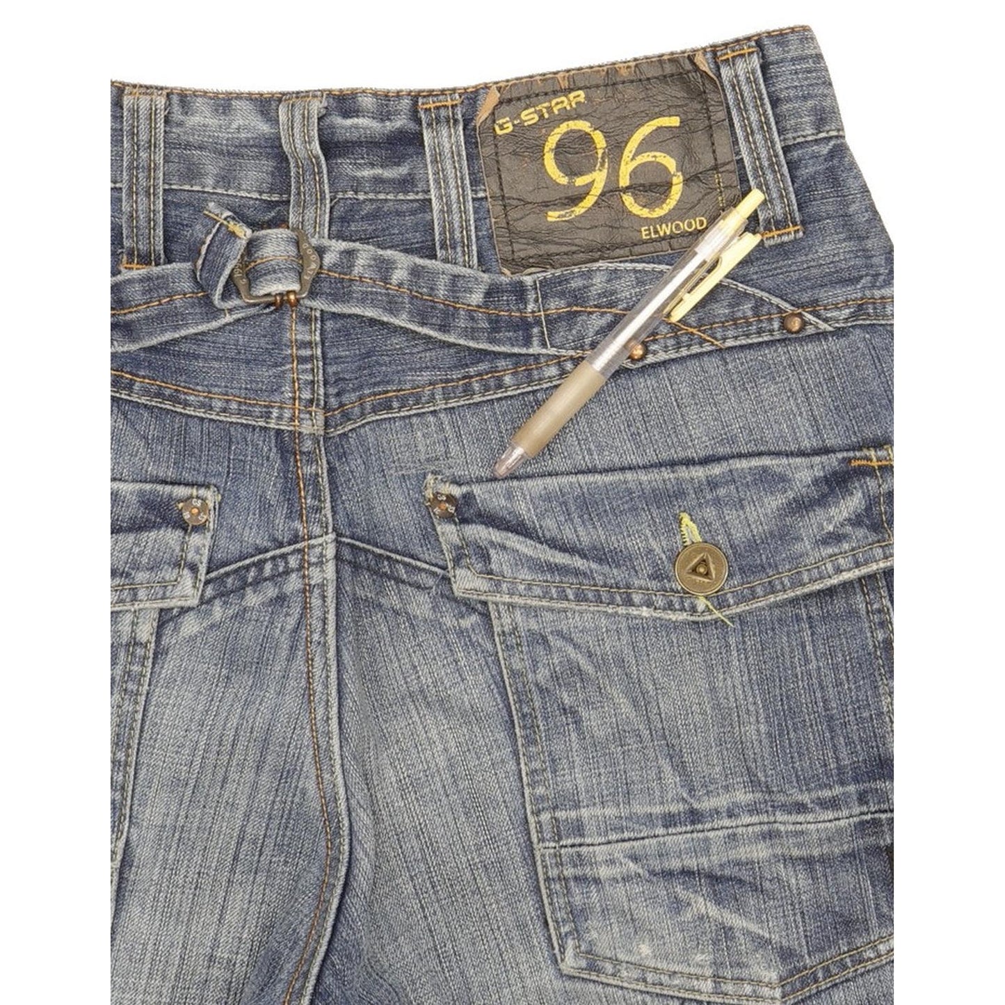 G-Star Elwood Heritage Men Blue Straight Loose Jeans W31 L36