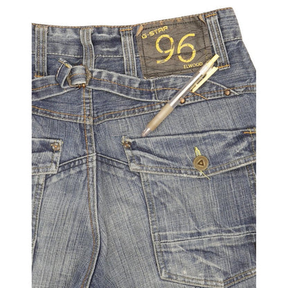 G-Star Elwood Heritage Men Blue Straight Loose Jeans W31 L36