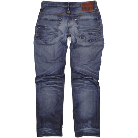 G-Star New Radar Men Blue Straight Loose Jeans W36 L38