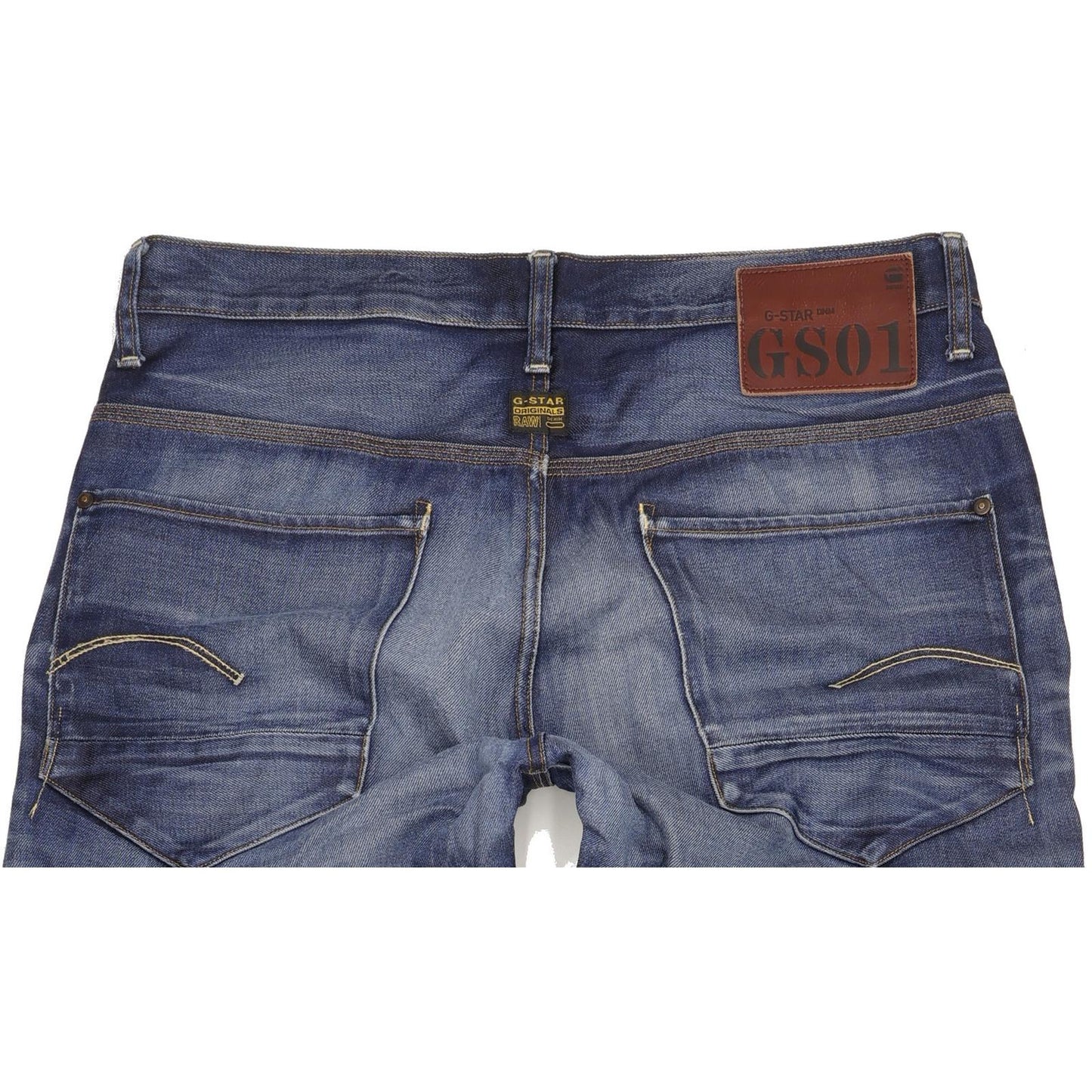 G-Star New Radar Men Blue Straight Loose Jeans W36 L38