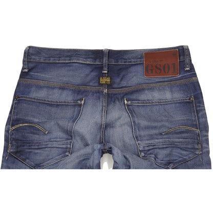 G-Star New Radar Men Blue Straight Loose Jeans W36 L38