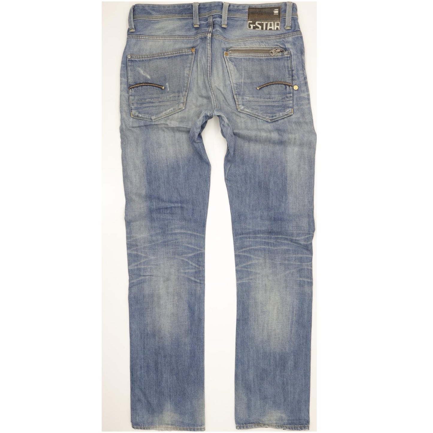 G-Star Attacc Men Blue Straight Regular Jeans W34 L36