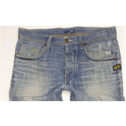 G-Star Attacc Men Blue Straight Regular Jeans W34 L36