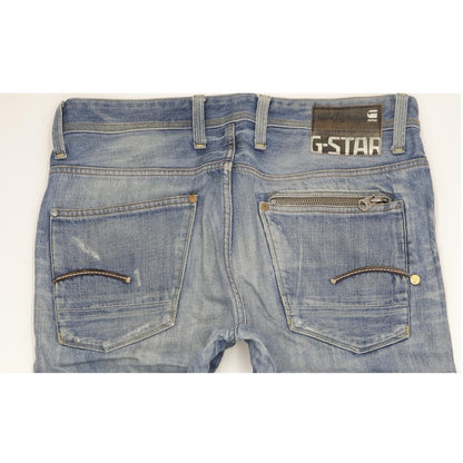 G-Star Attacc Men Blue Straight Regular Jeans W34 L36