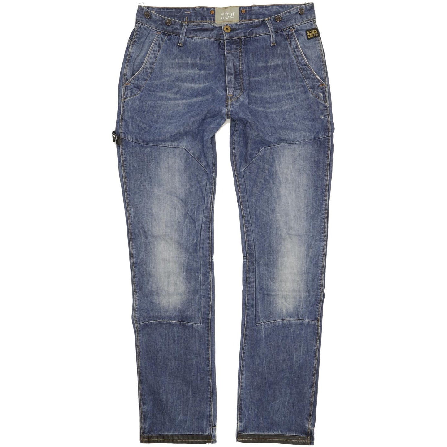 G-Star State Men Blue Tapered Regular Chino Jeans W36 L36