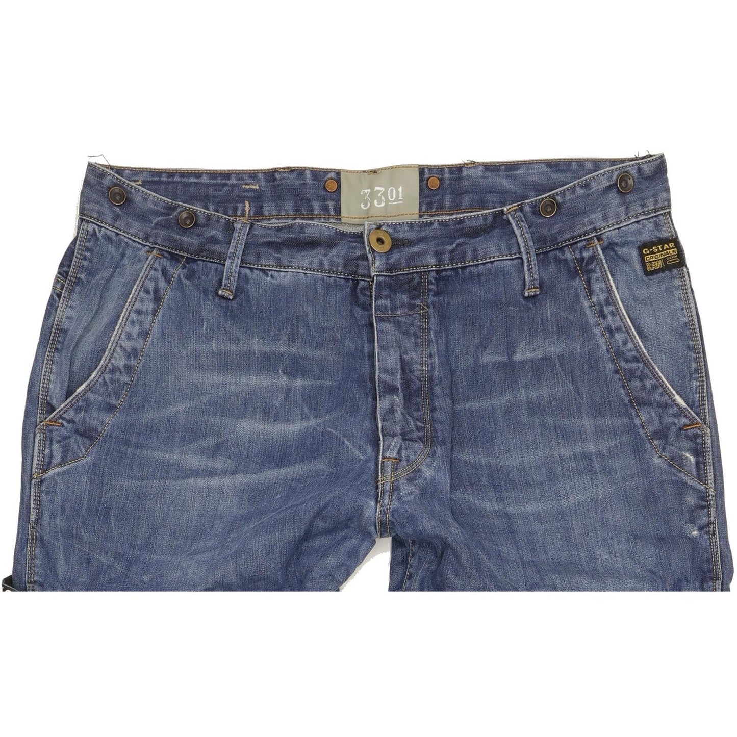 G-Star State Men Blue Tapered Regular Chino Jeans W36 L36
